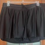 Xersion Women Plus Black Swim Skirt Drawstring Waist -20W Photo 0