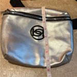 Bebe  silver Fanny Pack ~ Adjustable Waist ~ Faux Leather ~ Nylon NWOT Photo 8
