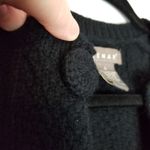 Kenar  LAMBSWOOL ANGORA BLACK SNAP BUTTON THICK KNIT CARDIGAN SWEATER SMALL Photo 3