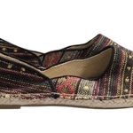 Gee'WaWa Multicolor Woven Striped Jute Sole Casual Espadrille Flats 8M Green Size 8 Photo 3