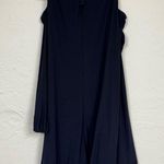 XScape X by  Blue Beaded Collar Formal Mini Dress Women 16 Babydoll Cold Shoulder Photo 11