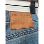 True Religion  Cameron Slim Boyfriend Jeans Distressed Purple Mesh Denim Size 24 Photo 4