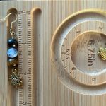 Handmade  Bronzite + Chrysoprase + Tigers Eye Sun Charm Earrings ✨ Photo 6