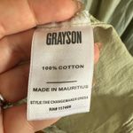 GRAYSON | Willow Green "The Changemaker" Loose Fit Drop Waist Shirtdress | Large Photo 5