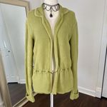 Emma James Fairy Grunge Green Cotton Knitted Cinched Front Tie Knitted Knit Cardigan S Photo 1