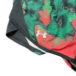 Under Armour  Womens M HeatGear Running Shorts Abstract Print Black Green Red Photo 1