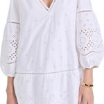 Club Monaco NWT  Eyelet Mini Dress in‎ White Sz Medium $249 Photo 0