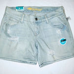 Old Navy 🆕  Womens 0 XXS XS Boyfriend Light Denim Ripped Jean Shorts NEW NWT Photo 0