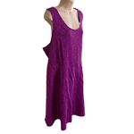 Lane Bryant Purple Lace Sleeveless Dress Size 28 Scoop Neck Keyhole Back u Photo 4