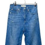 Madewell  Classic Straight Jeans Women’s Size 24 Novello Wash Distressed Hem Photo 3