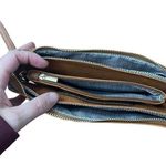 Brown quilted leather crossbody bag Photo 4