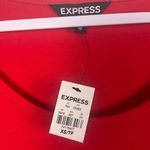 EXPRESS New  Red side ruched long sleeve dress size xs Photo 2