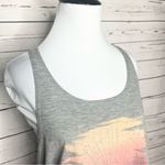 Volcom Stone Gray Sunset Twist Detail Racerback Tank Top Size Small Photo 3