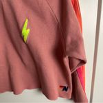 Aviator Nation Bolt Crop Sweatshirt Petal Neon Photo 3