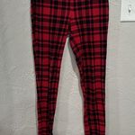 Victoria's Secret Thermal Long Pajama Set Red Black Plaid Size Small Photo 4