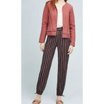 Anthropologie • Black Red Striped Jogger Pants Photo 2