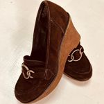 Ellemenno vintage wedges suede brown size 8M Photo 9