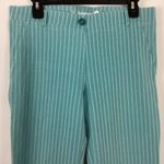 Betabrand  Teal And White Stripe Dress Yoga Pants Size Large Petite Photo 2