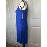 Athleta NWT‎  Santorini 2 Dress Blue Stripe Size M MicroModal Soft Travel Casual Photo 1