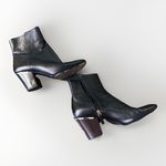 Marc Jacobs  Black Leather Aria Status Ankle Boots Booties Women's US 7.5 EU 38 Photo 3