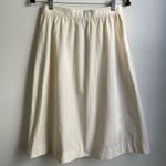 Bespoke Vintage Ivory Circle Skirt Pink Blue Floral Appliqué Adjustable Small Photo 3