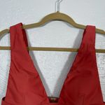 Summersalt  Women 6 Burnt Orange The Plunge Bikini Top Built in Soft Cups Photo 2