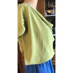 Cato Two Tone Sleeveless Dress Celery Green Blue Goddess Skirt Draped Neck 12 Photo 3