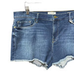 frame denim FRAME Le Cut-Off Williams Wash Mid-Rise Stretch Denim Shorts Size 34 Photo 2