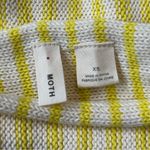 Anthropologie Moth Knit Striped Sweater Size XS Dolman Sleeve Boat Neck Yellow Photo 6