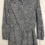 Michael Kors  Navy Blue and White Floral Shorts Romper Photo 0