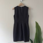 BCBGMAXAZRIA  Black V-Neck Faux Wrap Mini Dress Sleeveless Solid Business casual Photo 1