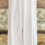 Giocam Coverup Pants Split Leg White Gauze High Waist OS Pool Beach Chic NWOT Size undefined Photo 0