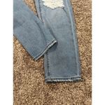 American Eagle Mom Jean Ripped Knees Distressed Denim High Rise Size 2 Blue Photo 9