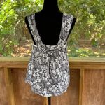 Anthropologie Vanessa Virginia Brown And White Printed Scoop Neck Top Size S Photo 2