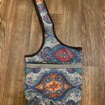 Yoga Mat Bag Boho Bohemian Print Blue Orange Purse Canvas 14” H X 12” W
5” deep Photo 2