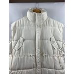 Women's Altar’d State White Puffer Vest Size L Size L Photo 2