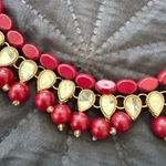 Indian Pakistani complete wedding Jewelry Set Red Photo 2