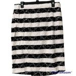 Lane Bryant size 14 womens black white crochet look pencil skirt zips clasps NWT Photo 11