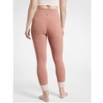 Athleta Elation Rib Trim 7/8 Tight Leggings Palermo Pink/Orchid Pink Women's XS Photo 3