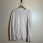 Lululemon  Merino Wool-Blend Ribbed Crewneck Sweater White Opal‎ Photo 1