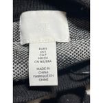 H&M Black White Zebra Marble Long Sleeve Knit Crew Neck Cropped Sweater Top Sz S Photo 3