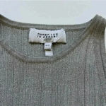 Derek Lam  10 Crosby Rheya Knit Crop Top Metallic Silver Gray XS Photo 6