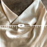 Princess Polly Lia Champagne Satin Ruffle Dress Photo 2