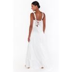 Show Me Your Mumu Clarissa Corset Dress in Ivory Luxe Satin XXL NWT Photo 8