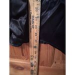 Source Unknown Vintage Jay Jacobs Black Satin Slip Mini Dress Spaghetti Straps V Neck Photo 5