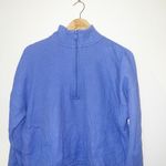 Aerie purple waffle knit quarter zip long sleeve top Photo 1