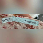 Maurice's  | White & Pink Floral Lace Sheer T-shirt Top | Extra Small XS Photo 2