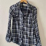 Miss Me  Vintage Plaid Southwestern Embroidered Button Down Top Western Rodeo Photo 0