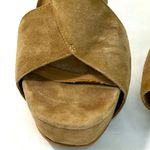 Diane Von Furstenberg Diane Von Furstenburg Zia Beige Suede Platform Sandals size 8.5 Photo 8