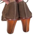 Frye  Leather Sofia Tie On Lace Up Heeled Sandals Brown Size 9.5 Photo 3